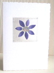 Lilac Silver Stitched Daisy